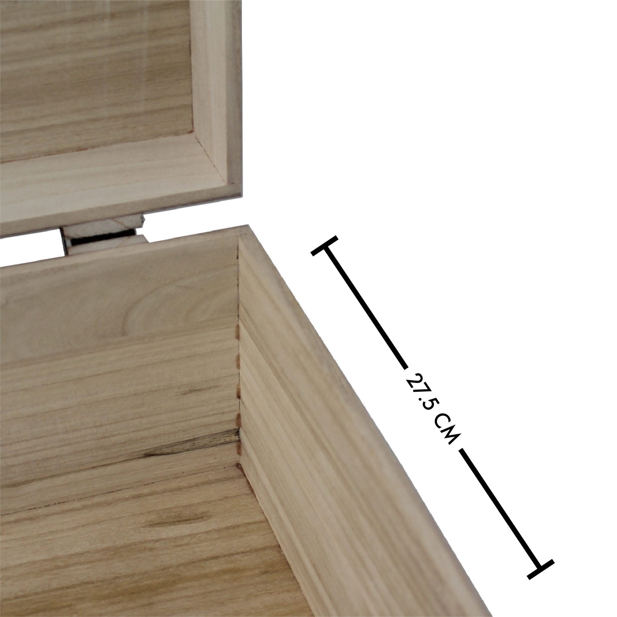 Rustic Pine Wood Storage Box